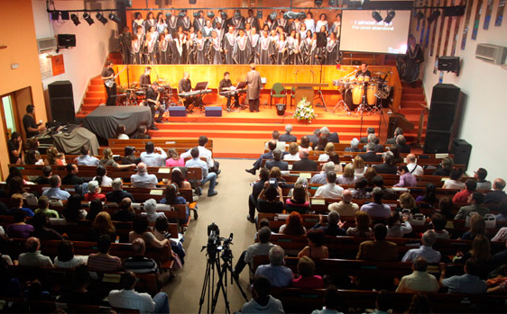 Projeto de som e iluminação em igreja 2